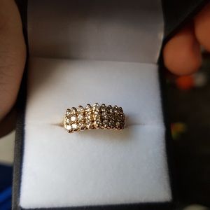 14k yellow gold diamond
